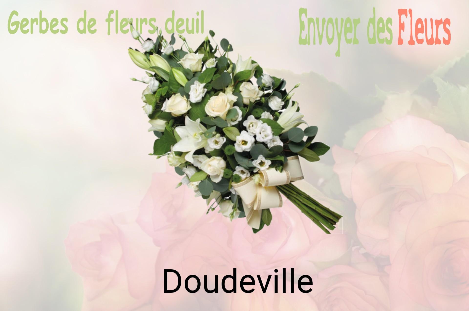 Gerbe de fleurs de deuil livrée à Doudeville